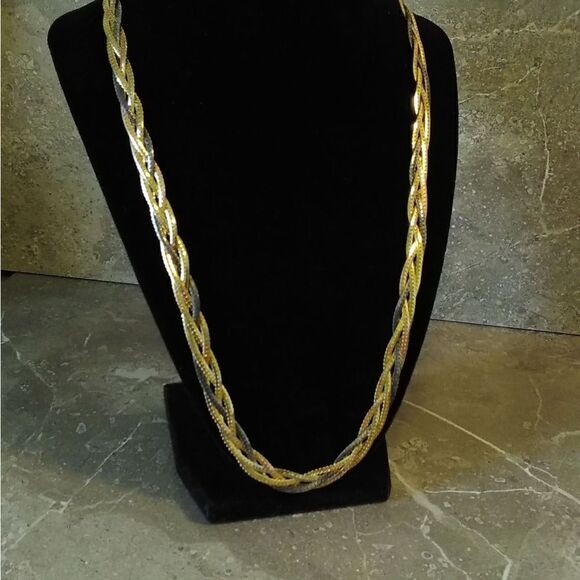Necklace-braided chains  - Picture 1 of 6